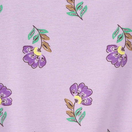 Barboteuse en Coton Carter's - Fleurie Violet