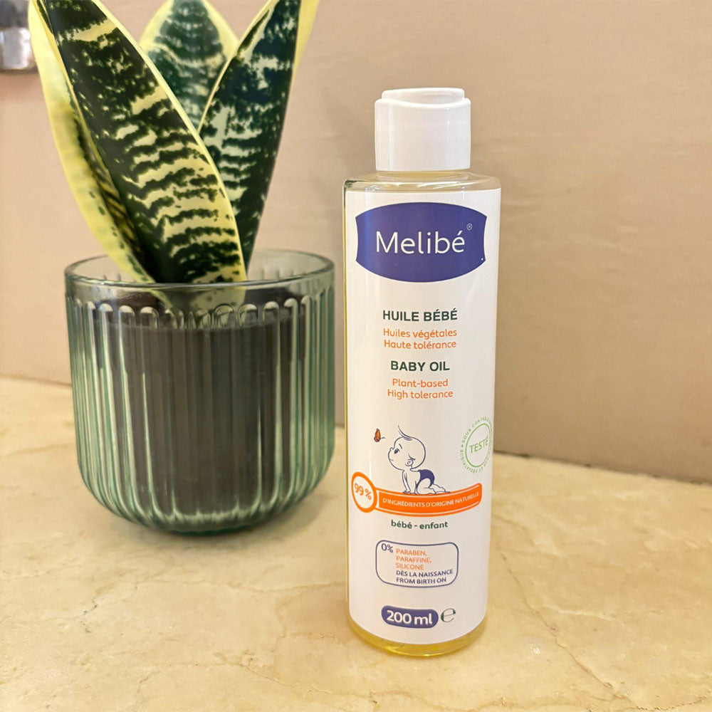 Offer: Melibé Body Oil - 200ml = Free Washcloth!
