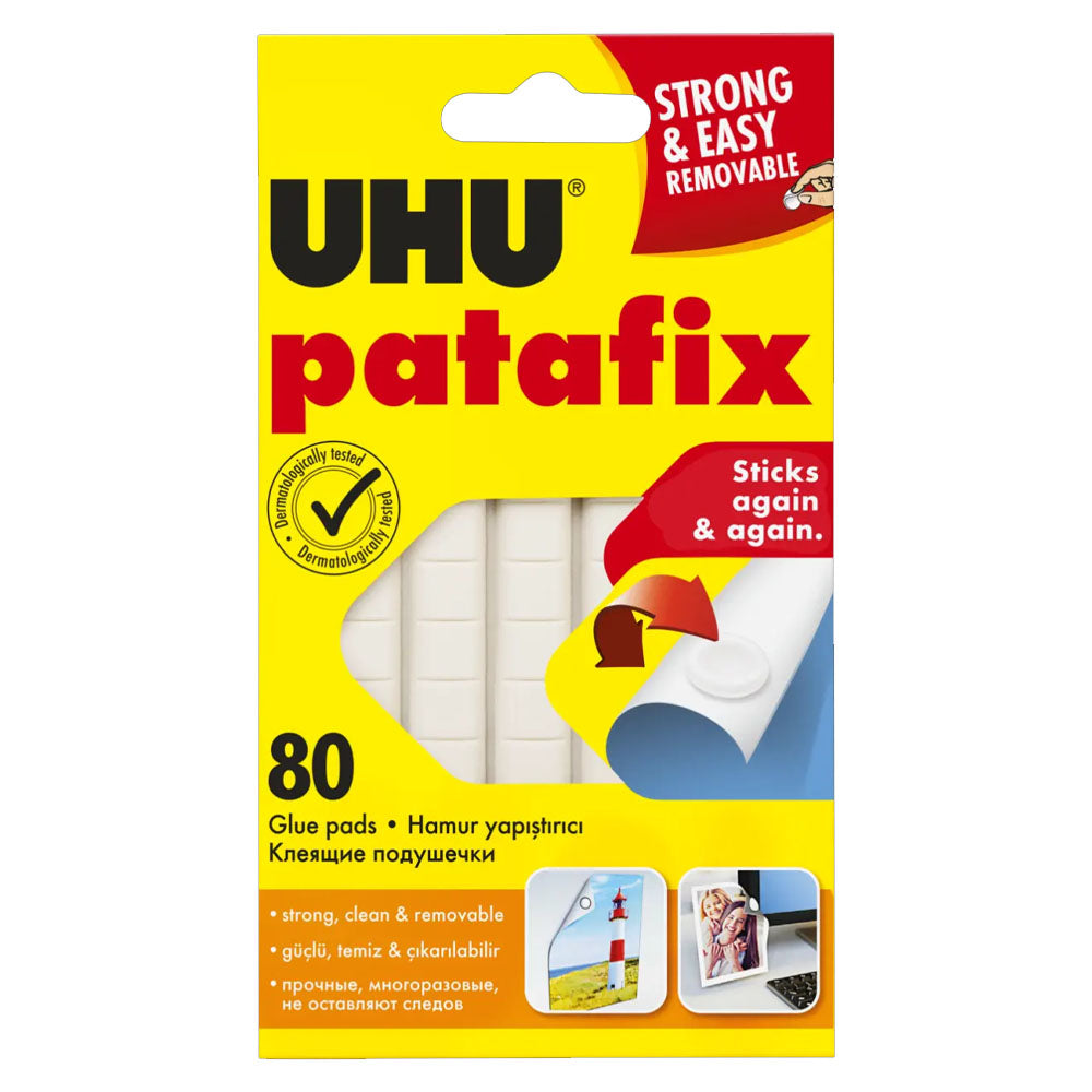 UHU 80 Patafix Adhésives Blanches