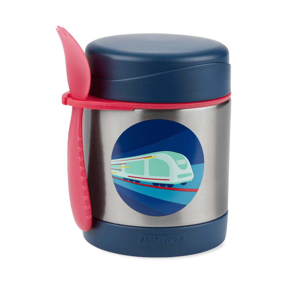 Skip Hop Thermos Isotherme en Acier Inoxydable Zoo 325ml - Train
