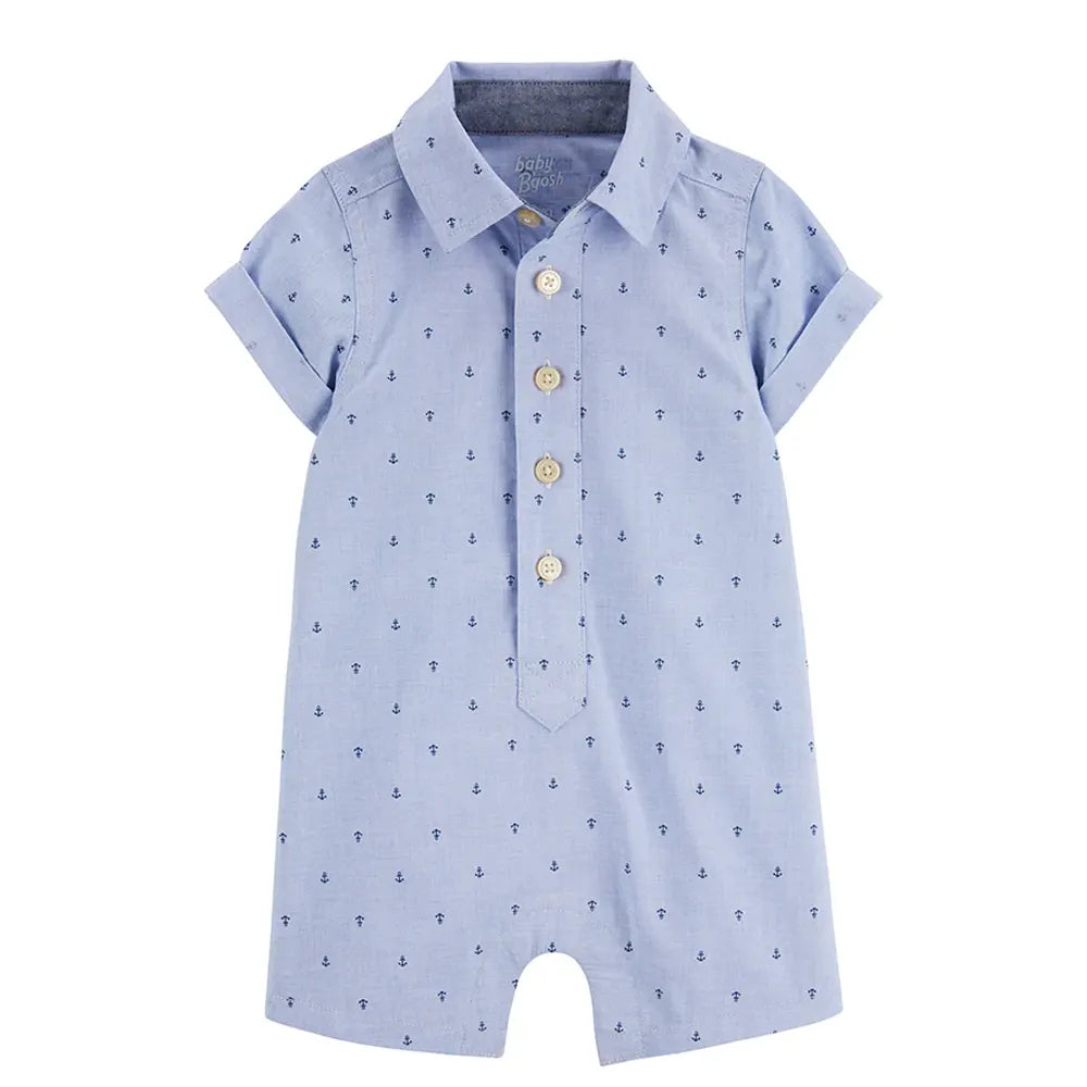 Barboteuse Boutonnée Oshkosh - Bleu