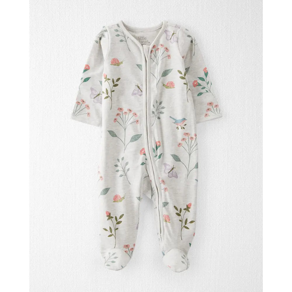 Dormeuse bébé coton bio - Papillons GOTS