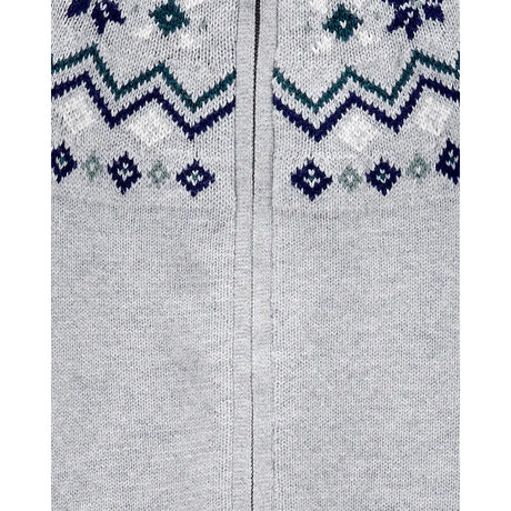 Combinaison à capuche bébé motif Fair Isle