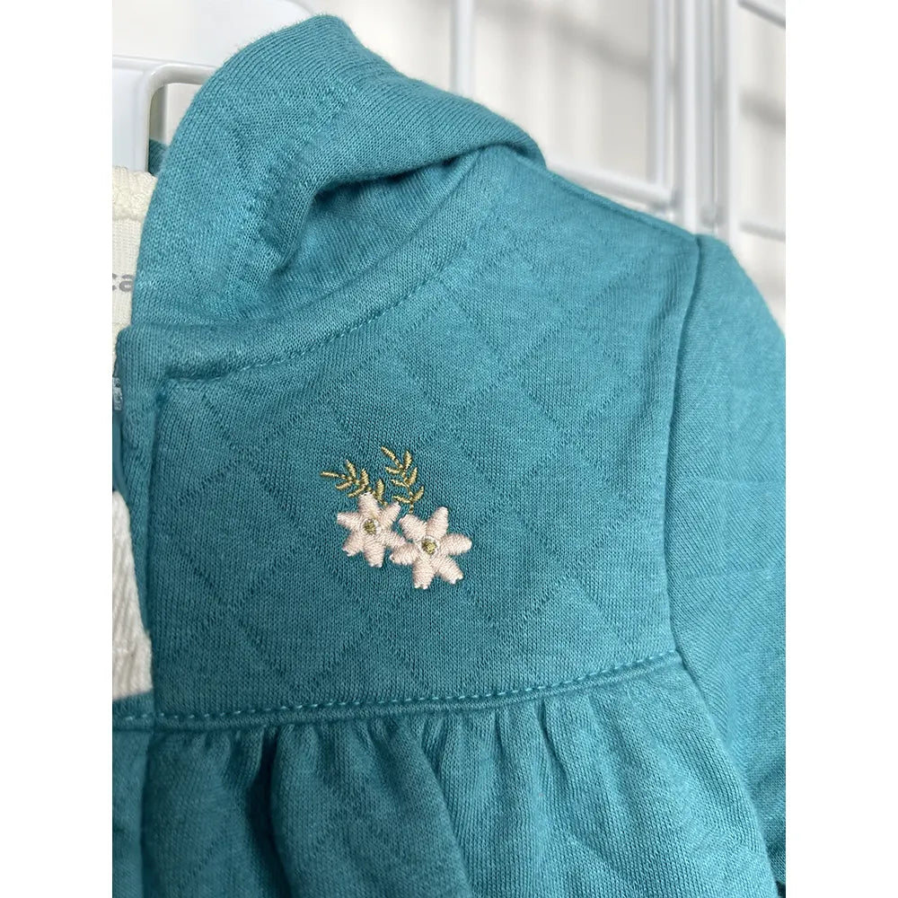 Ensemble 3 pièces bébé avec cardigan matelassé