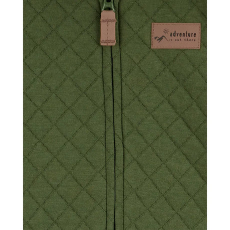 Combinaison verte à manches longues matelassée à capuche bébé