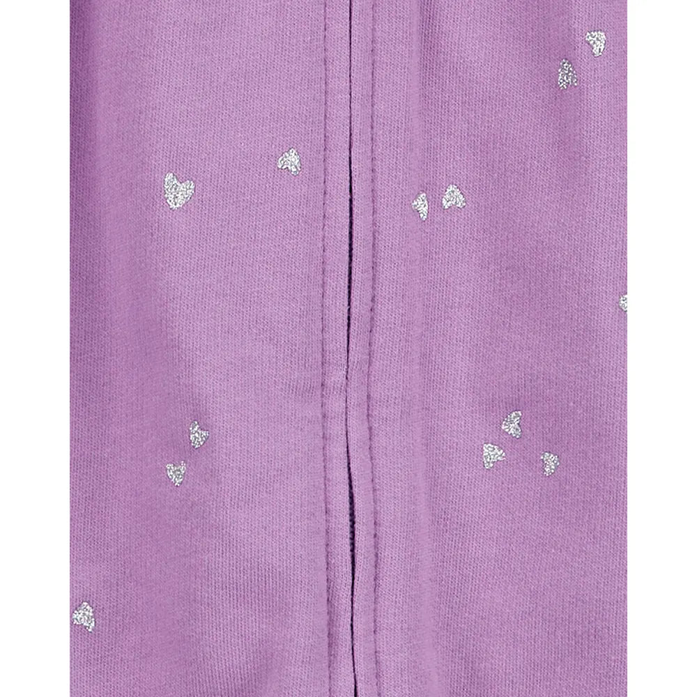 Combinaison violette à manches longues bébé