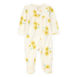 Pyjama dors-bien zippé imprimé floral bébé fille