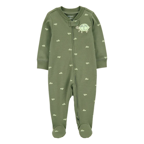Pyjama dors-bien zippé tortue bébé garçon - Coton