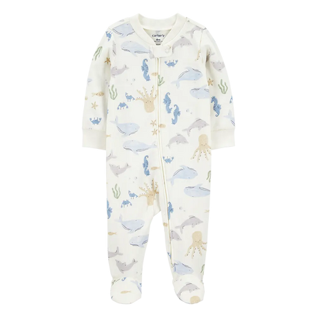 Pyjama dors-bien zippé animaux marins bébé garçon