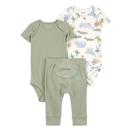 Ensemble 3 pièces alligator pour bébé garçon