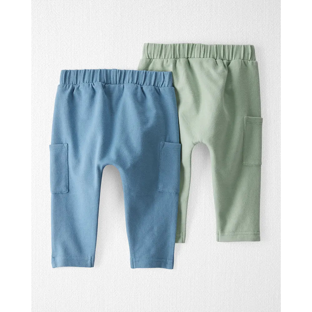 Lot de 2 joggers en coton bio bébé - Unisexe
