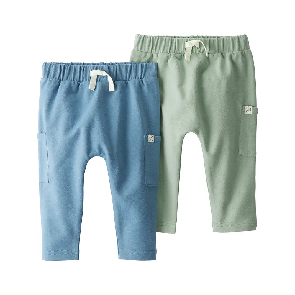 Lot de 2 joggers en coton bio bébé - Unisexe