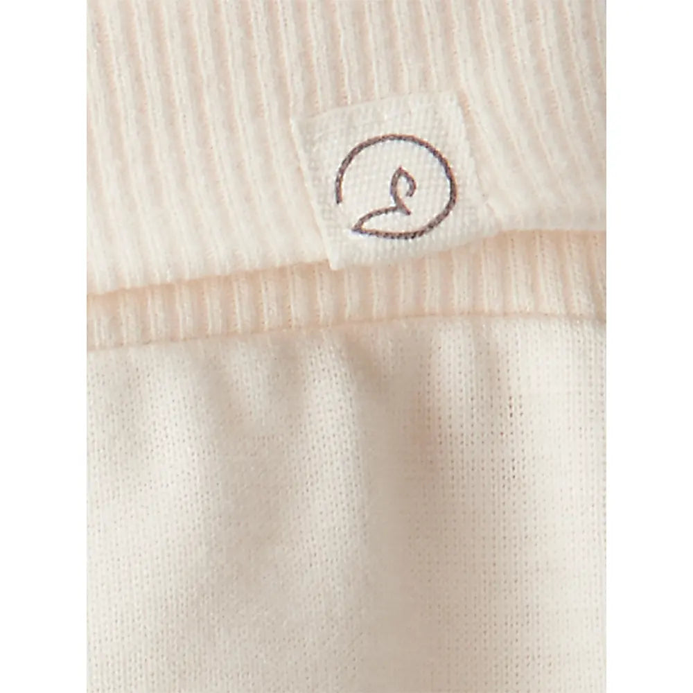 Lot de 2 joggers évolutifs en coton bio bébé fille