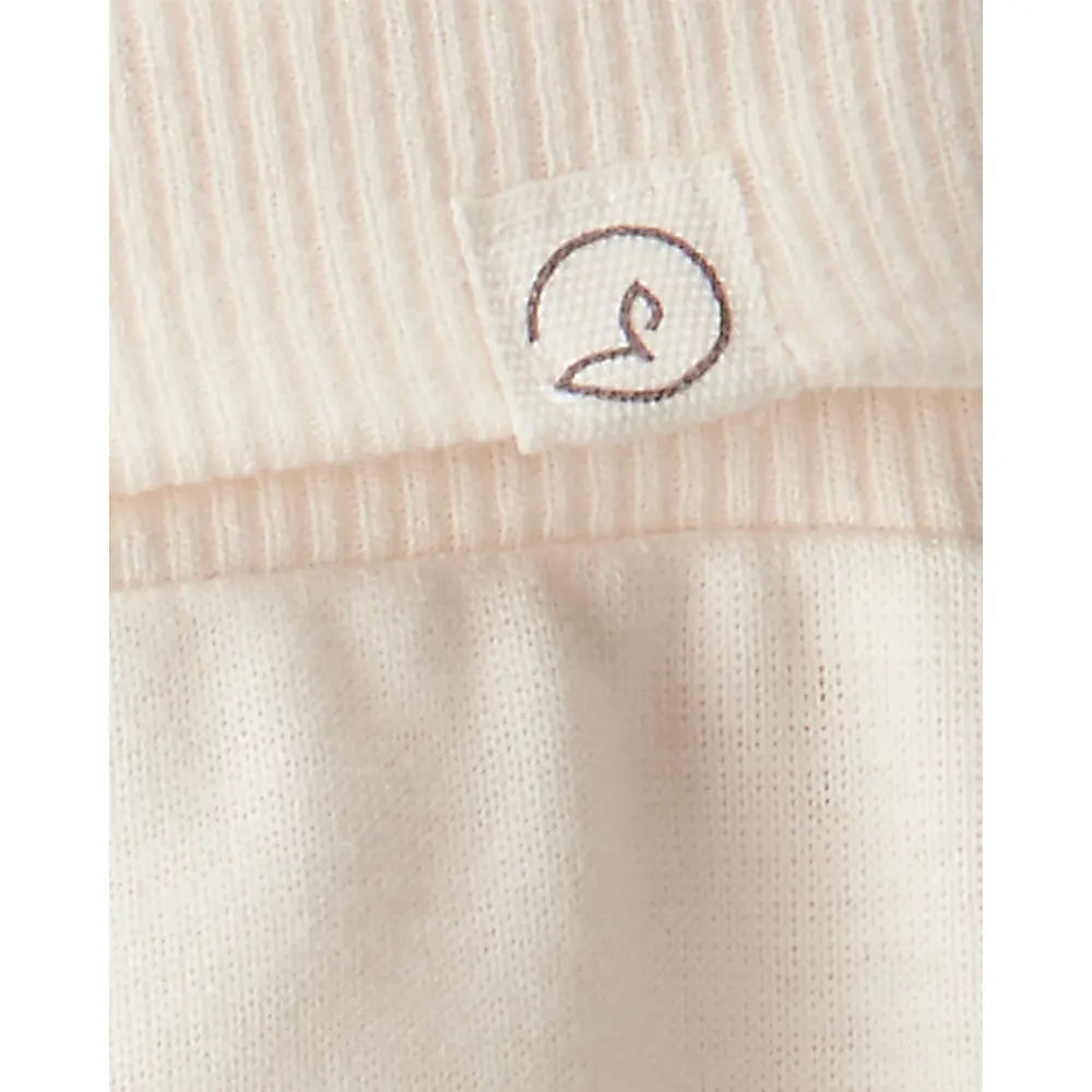 Lot de 2 joggers évolutifs en coton bio bébé fille