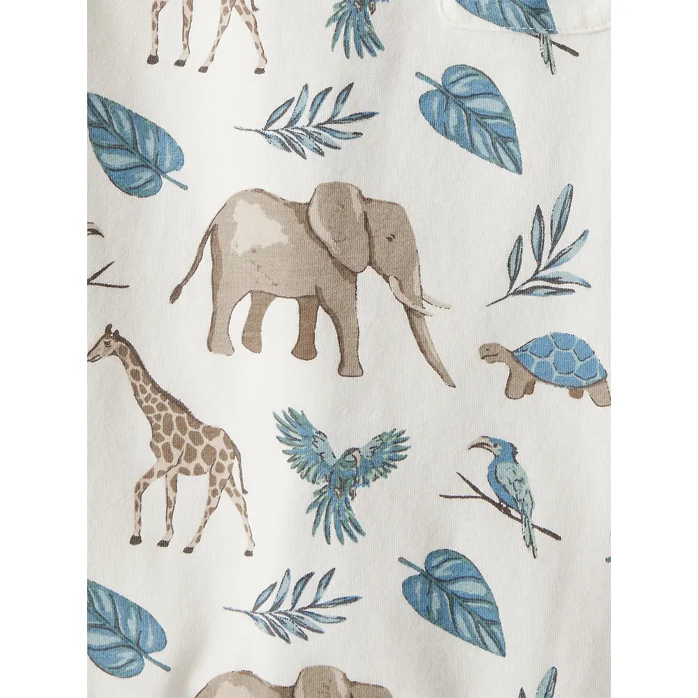 Lot de 2 barboteuses en coton bio bébé - Unisexe