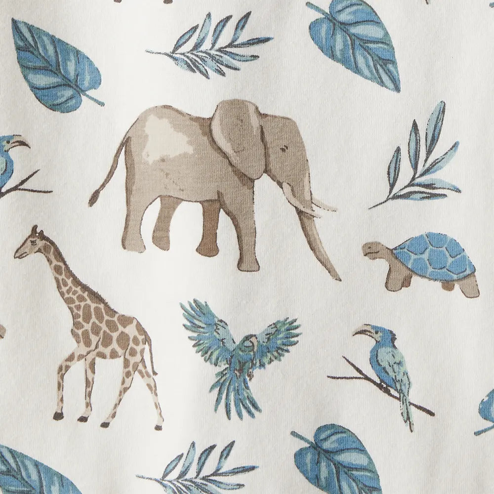 Lot de 2 barboteuses en coton bio bébé - Unisexe