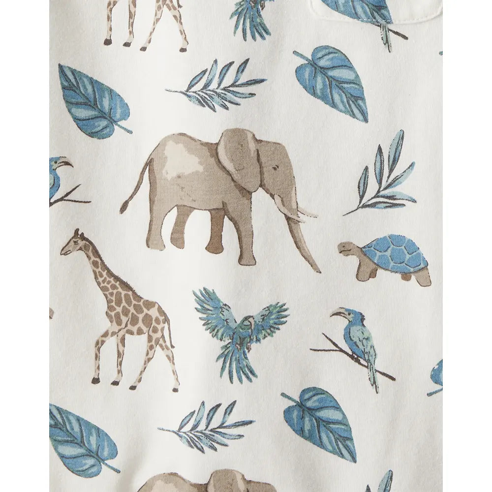 Lot de 2 barboteuses en coton bio bébé - Unisexe