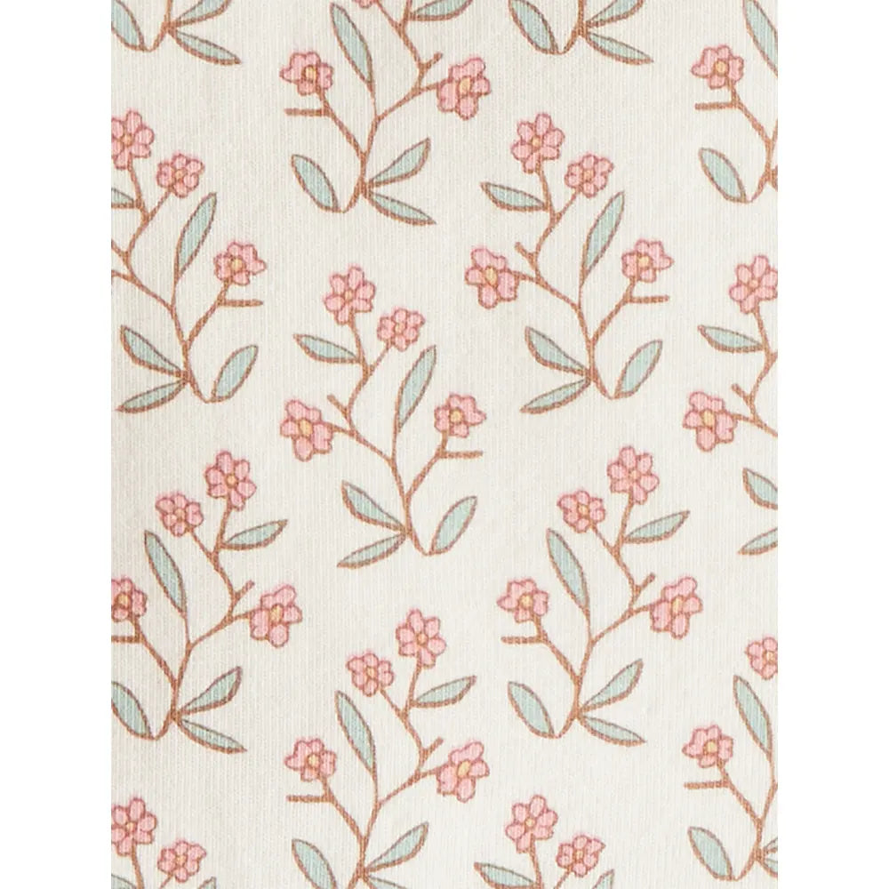 Lot de 2 barboteuses en coton bio bébé fille