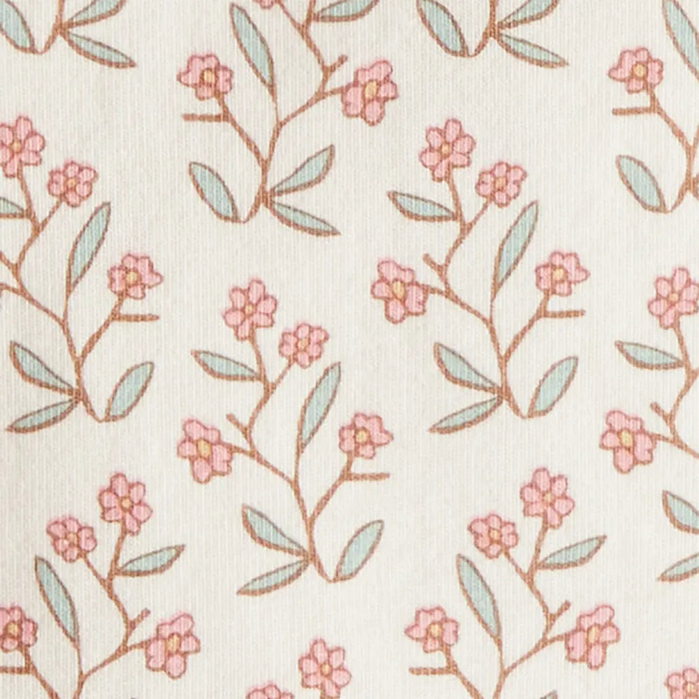 Lot de 2 barboteuses en coton bio bébé fille