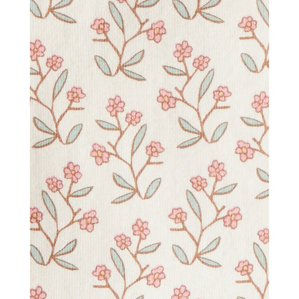 Lot de 2 barboteuses en coton bio bébé fille