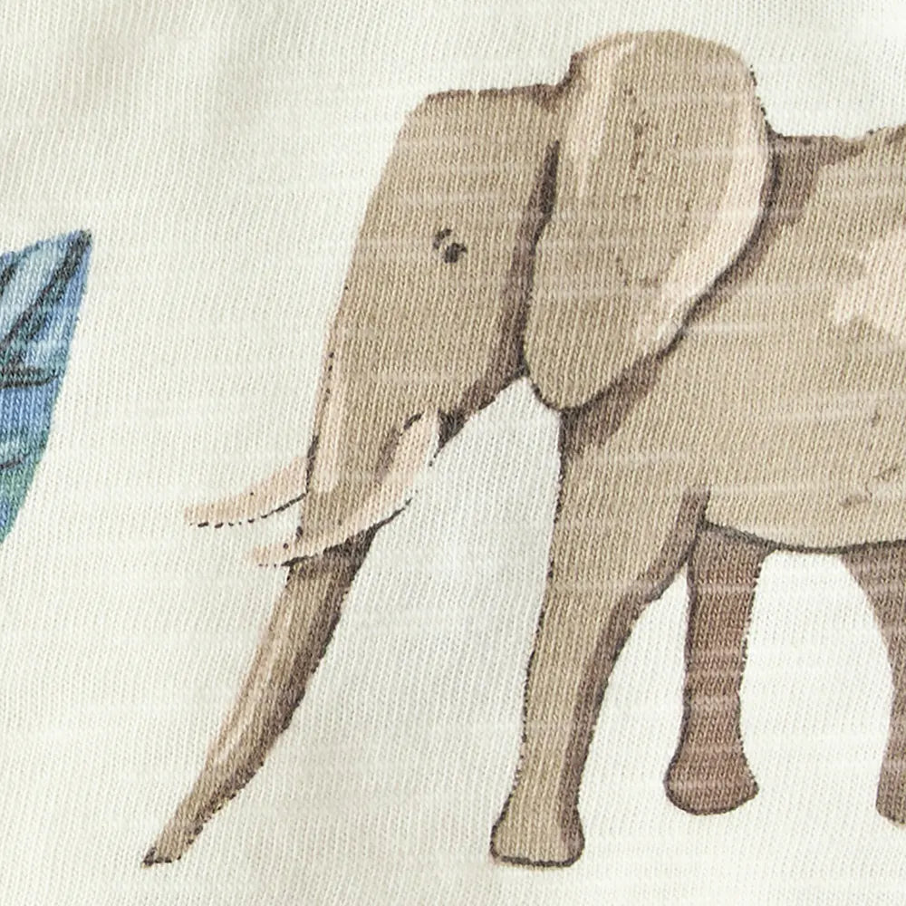 Ensemble salopette courte en coton bio bébé