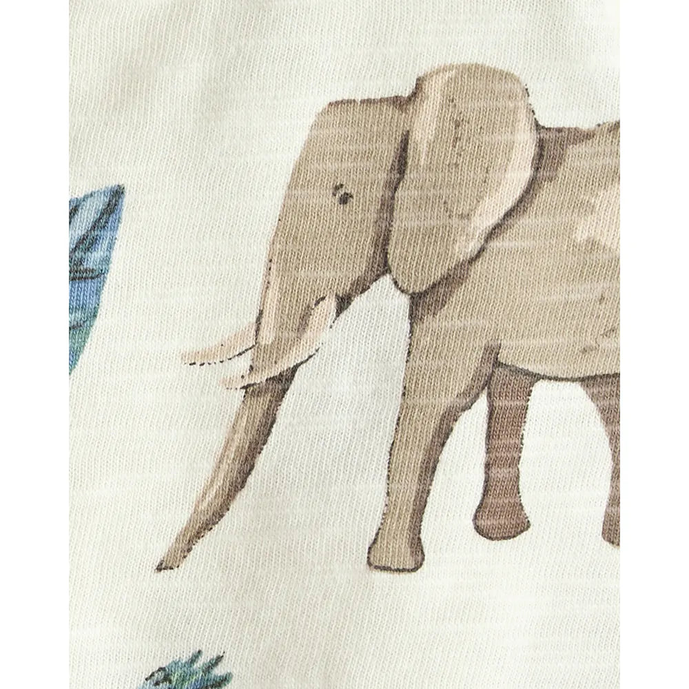 Ensemble salopette courte en coton bio bébé