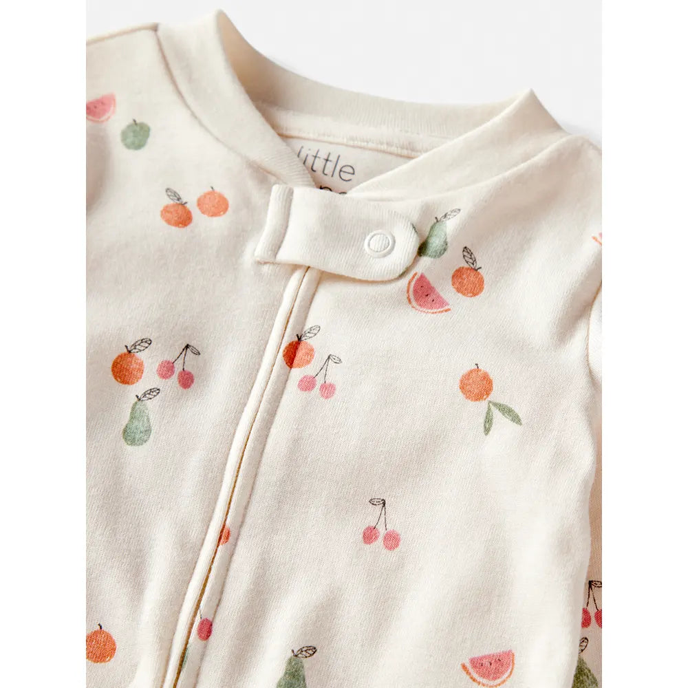 Pyjama dors-bien en coton bio - Imprimé fruits
