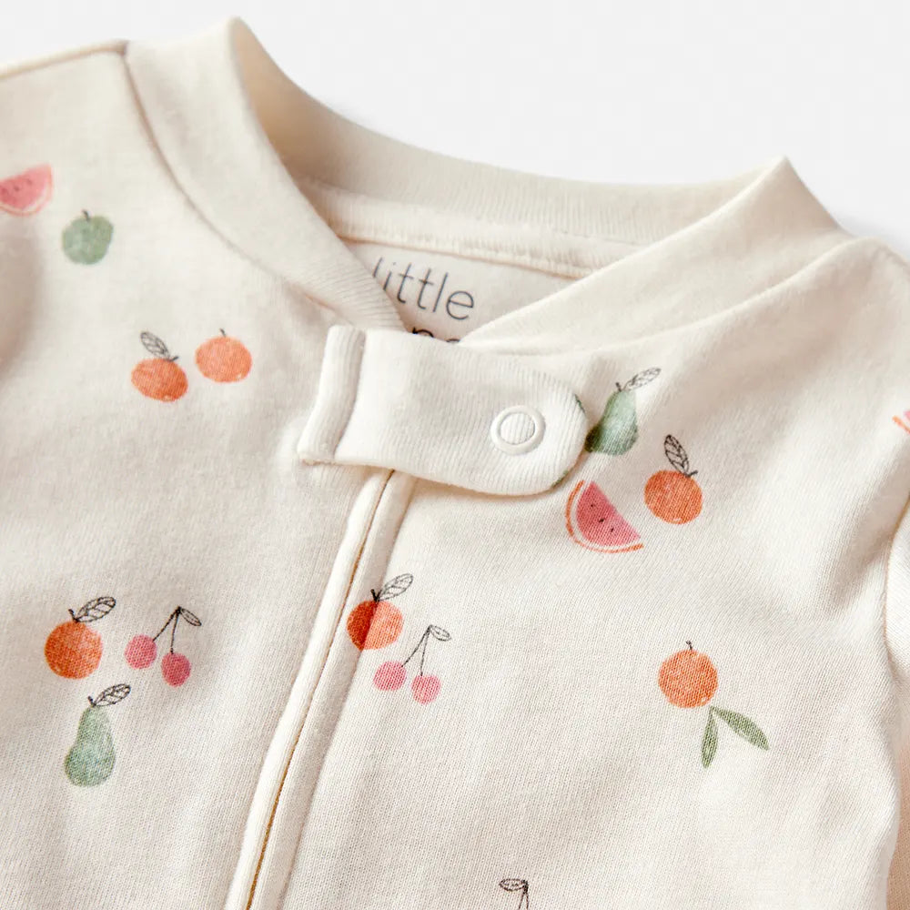 Pyjama dors-bien en coton bio - Imprimé fruits