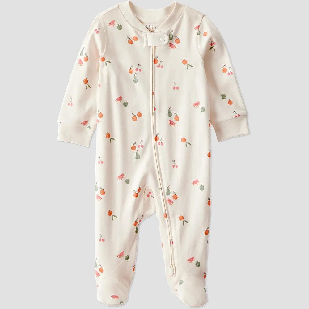 Pyjama dors-bien en coton bio - Imprimé fruits