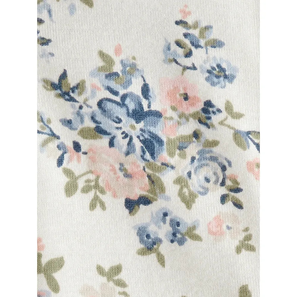 Pyjama dors-bien en coton bio - Imprimé floral