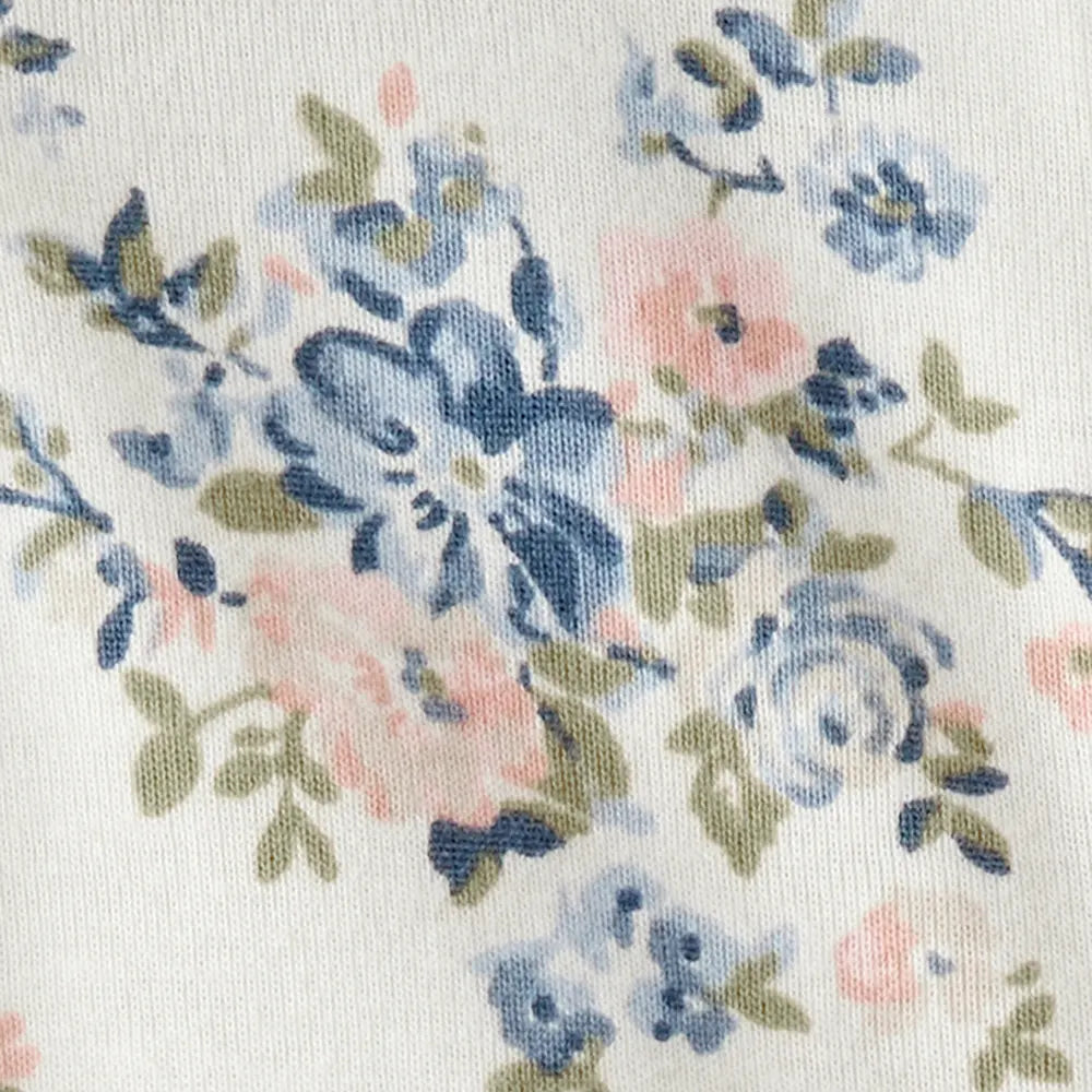 Pyjama dors-bien en coton bio - Imprimé floral