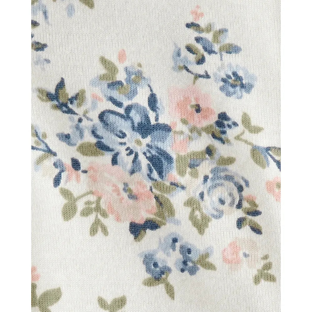 Pyjama dors-bien en coton bio - Imprimé floral