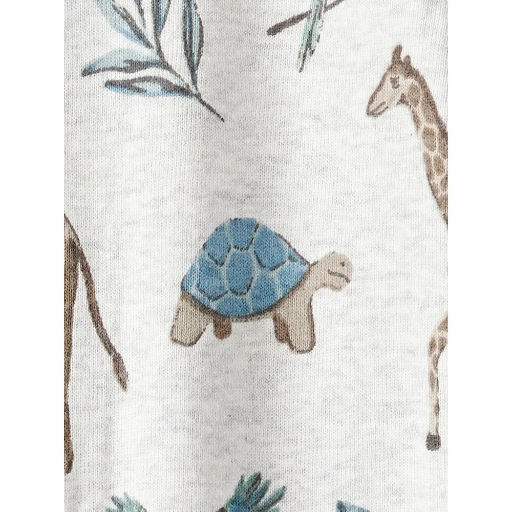 Pyjama dors-bien en coton bio - Imprimé safari