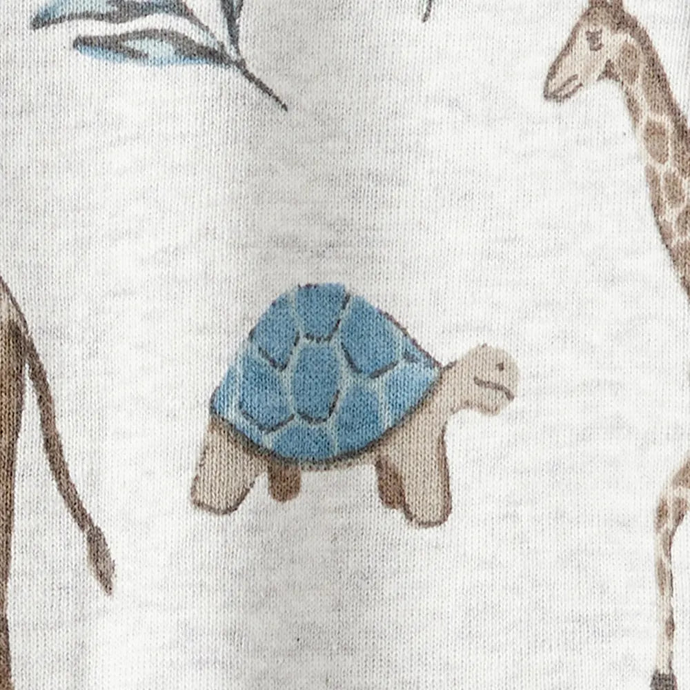 Pyjama dors-bien en coton bio - Imprimé safari