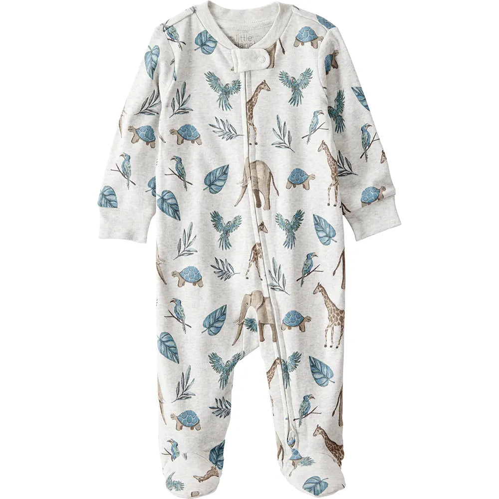 Pyjama dors-bien en coton bio - Imprimé safari