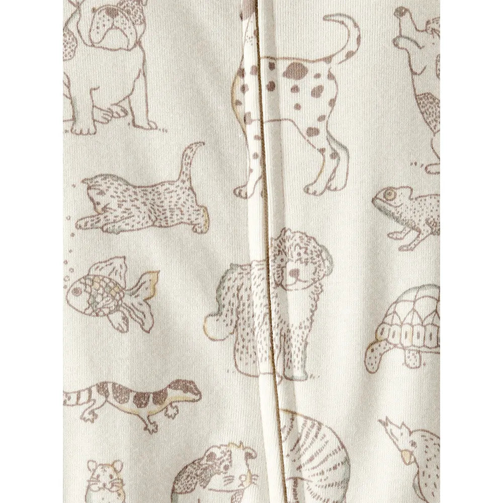 Pyjama dors-bien en coton bio - Imprimé animal