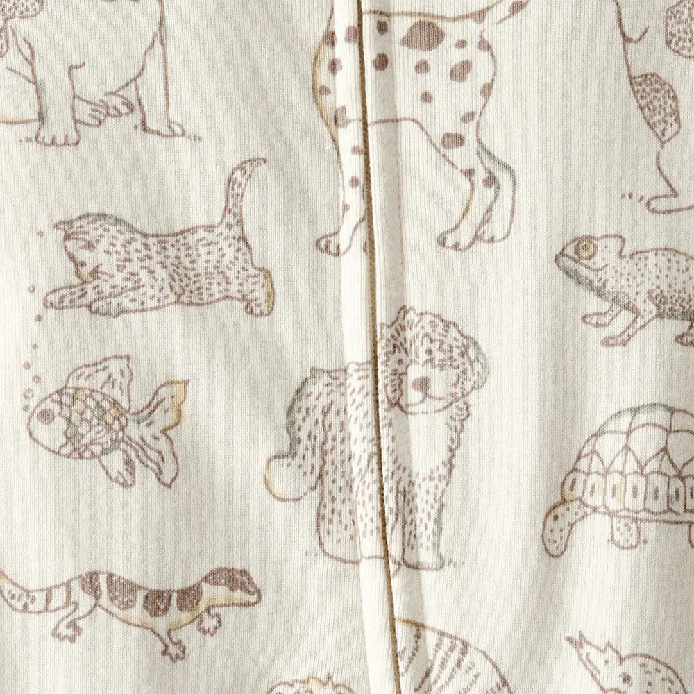 Pyjama dors-bien en coton bio - Imprimé animal