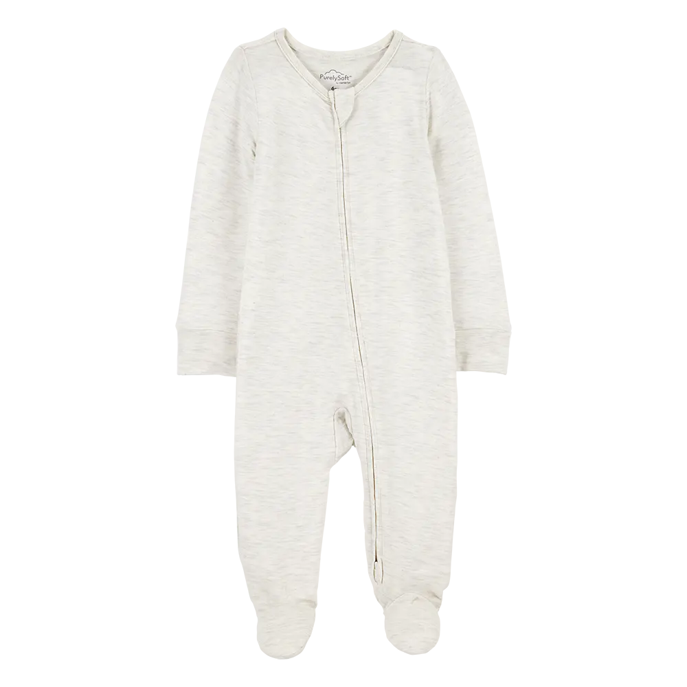 Pyjama dors-bien PurelySoft zippé bébé - Gris