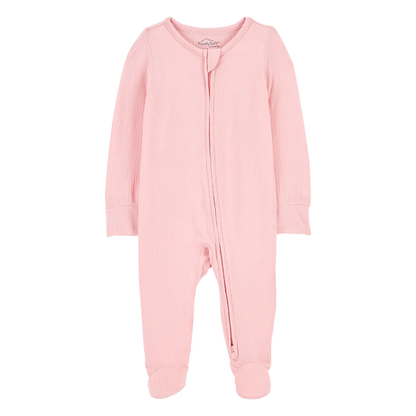 Pyjama dors-bien PurelySoft zippé bébé fille - Rose