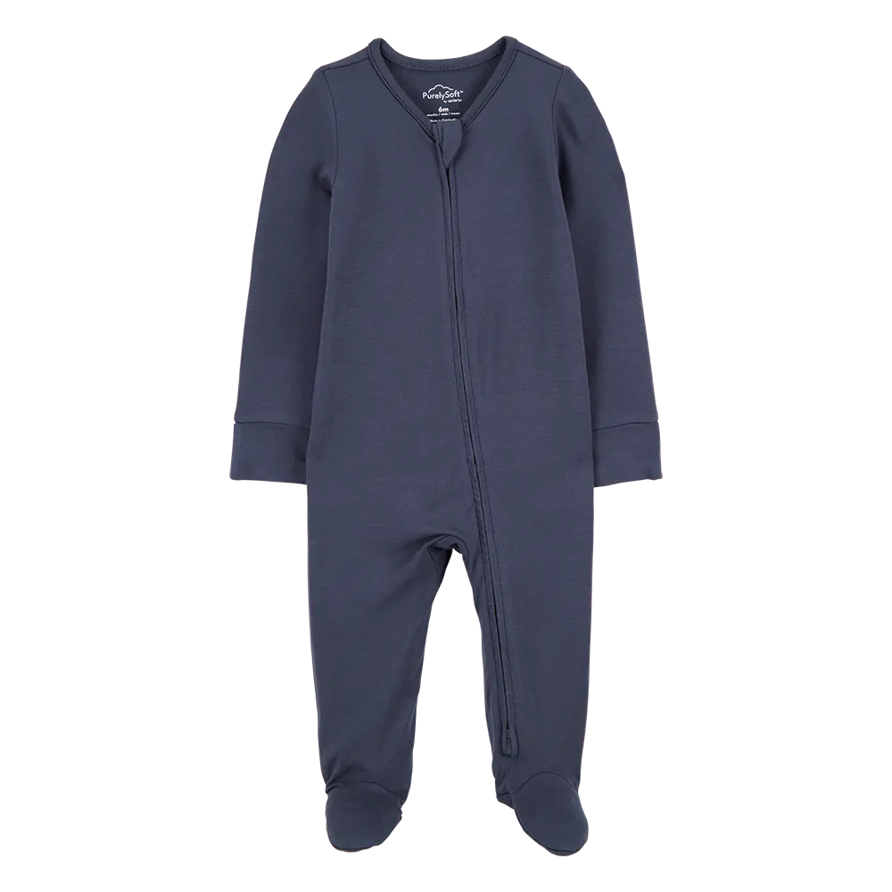 Carter's Baby Boy PurelySoft Zip-Up Sleep & Play - Navy Blue
