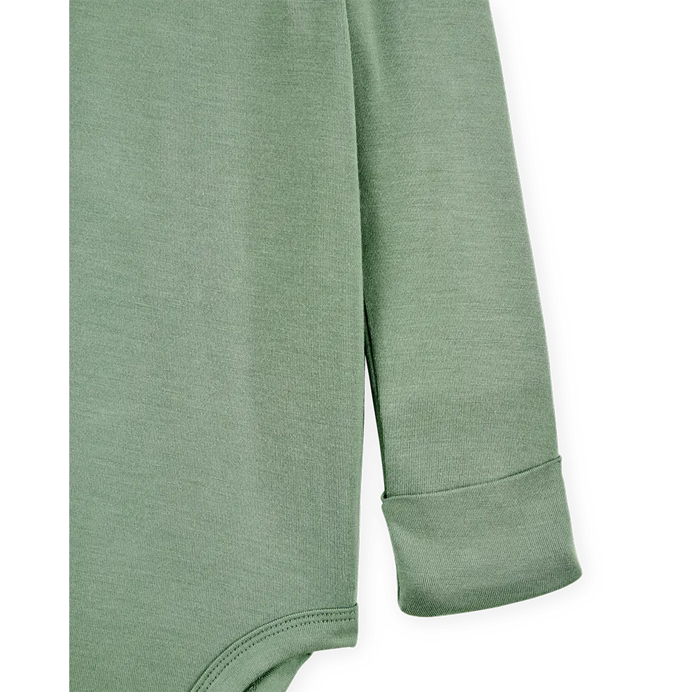 Lote de 2 bodys PurelySoft para bebé Carter's - Verde y marfil