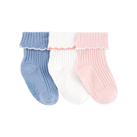 Lot de 3 paires de chaussettes à bord festonné bébé