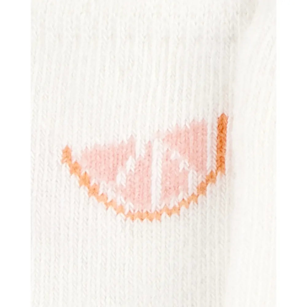 Lot de 6 paires de chaussons fruits bébé fille