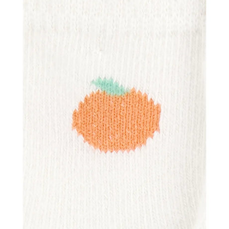 Lot de 6 paires de chaussons fruits bébé fille