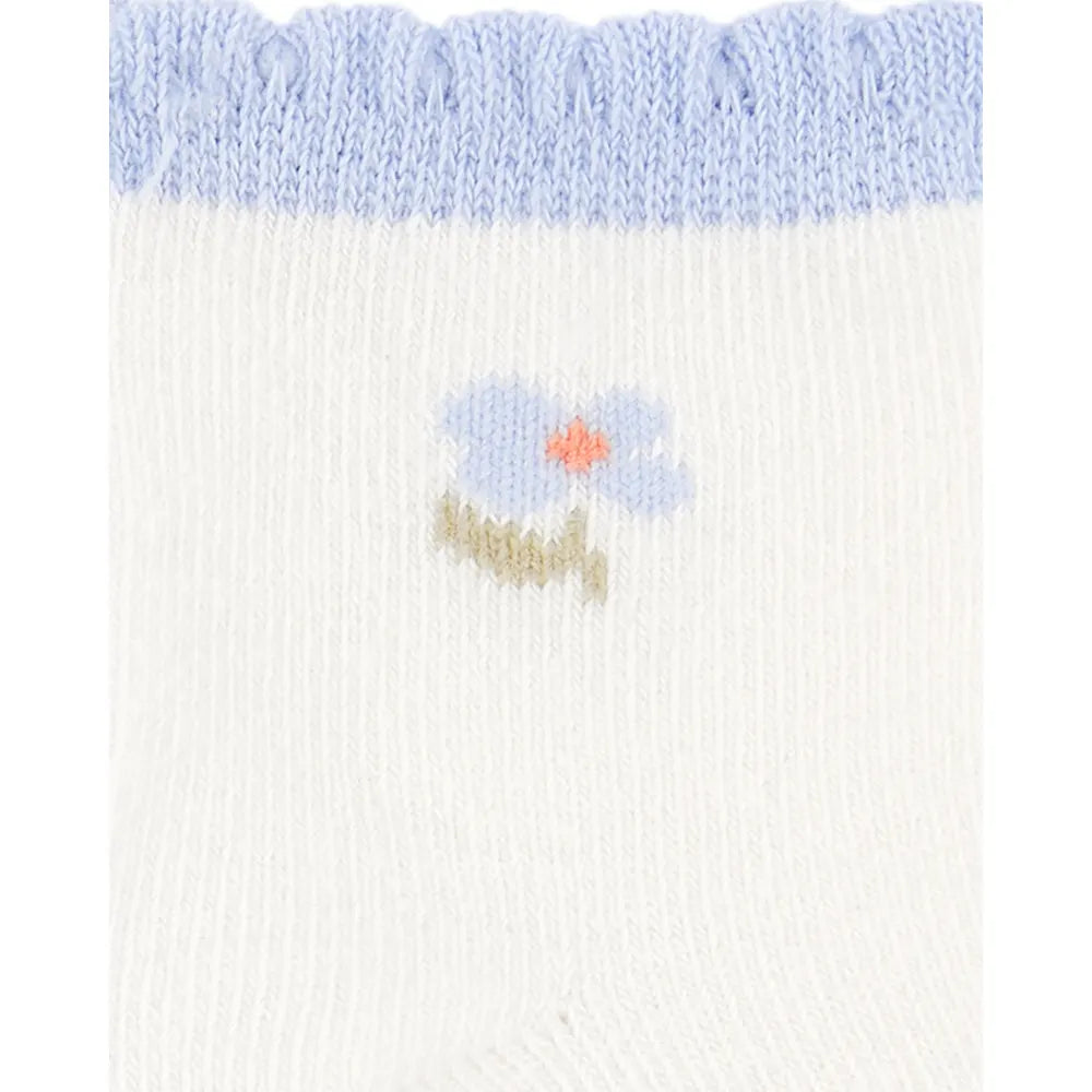 Lote de 6 pares de patucos con volantes para bebé niña Carter's - Multicolor