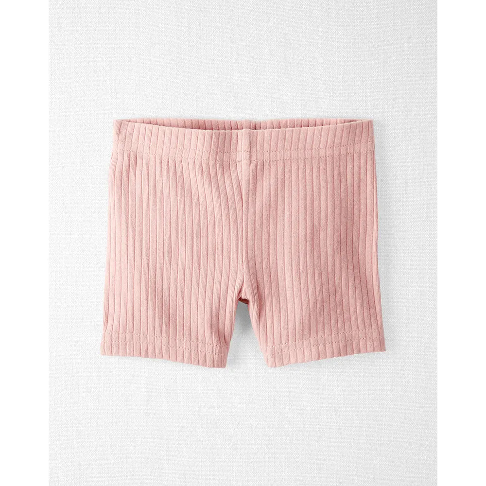 Ensemble 2 pièces fraise en coton bio bébé fille