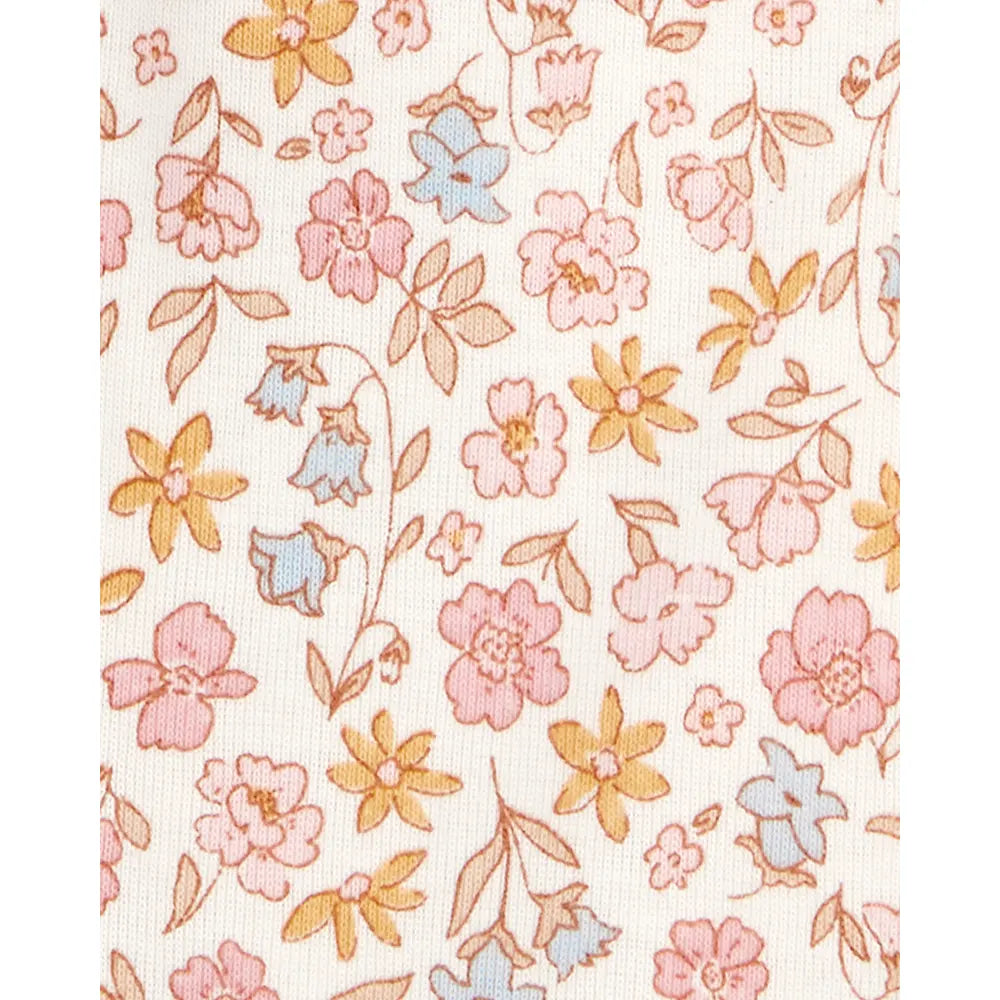 Ensemble 3 pièces cardigan fleuri bébé fille