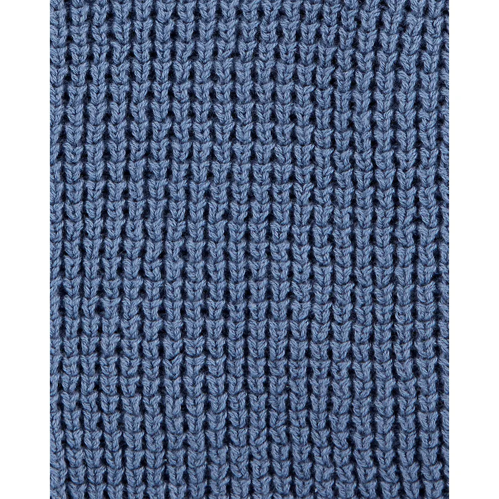 Cardigan gaufré à capuche bébé garçon - Bleu marine