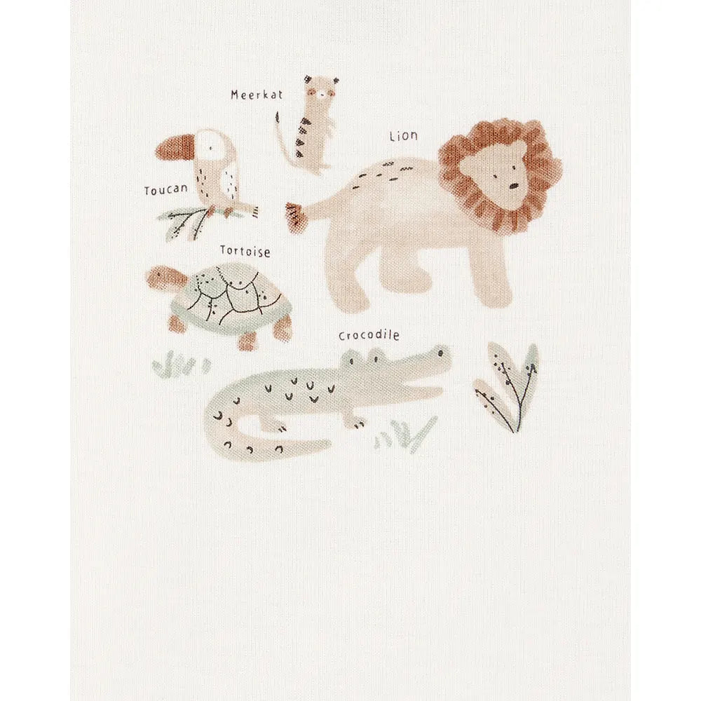 Ensemble 3 pièces cardigan lion bébé garçon