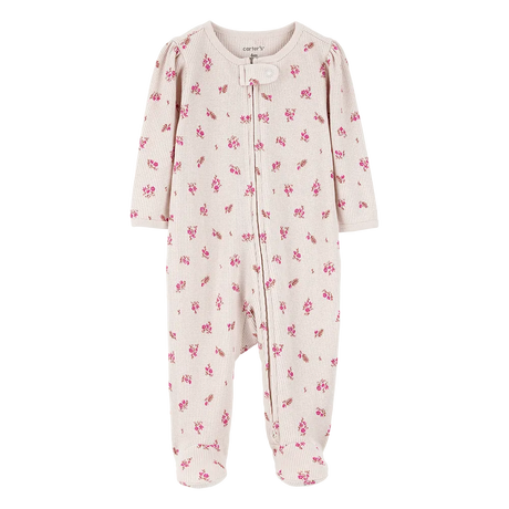 Pyjama dors-bien zippé thermique floral bébé fille